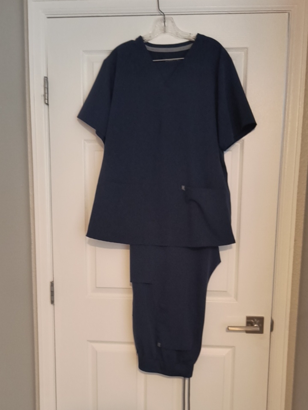 Fabletis Navy Scrub Set Top and Pants